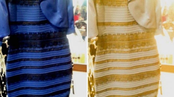 حقيقة الفستان الذي حـ ـيّر العالم على مواقع التواصل؟هل  لونه أزرق، أم ذهبي؟ كبر الصورة واعرف قوة نظرك