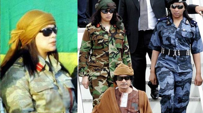 اسرار مثيرة تعرض لاول مرة حارسة القذافي تكشف لنا سبب إختياره للنساء العازبات لحراسته